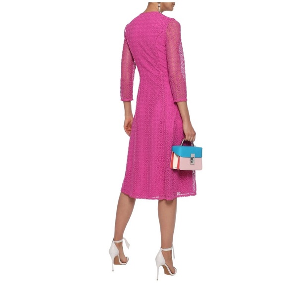 TEMPERLEY LONDON*Guipure Pink Lace Dress*US 2 $795 - Picture 3 of 7